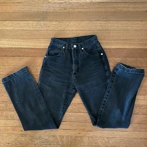 Vintage Wrangler Black Straight Leg  Jeans Sz. 0/24